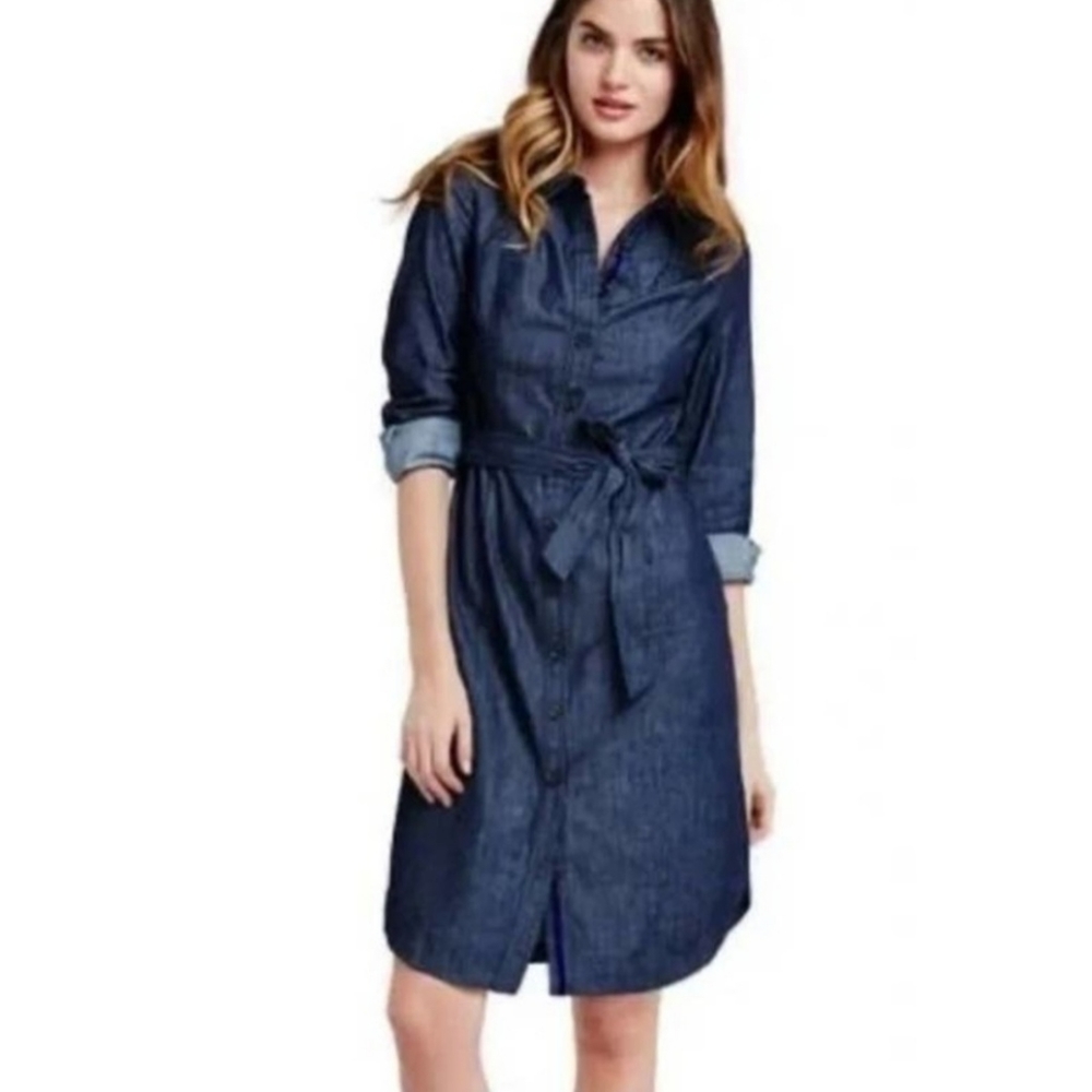 Boden Denim Blue Shirt Dress